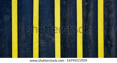 Blue Dark black and yellow wooden plank texture background