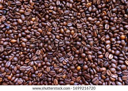 Coffee beans covering an entire image