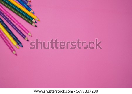 background of pencils, cenital shot