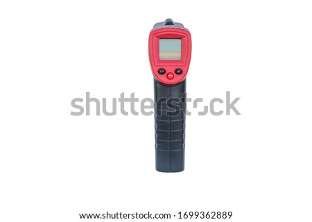 close up of thermometer for bakery utensils isolated on white background with clipping path. 