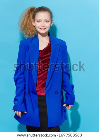 Beautiful little girl curly hair luxury lifestyle elegant style charm model