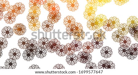 Light Green, Yellow vector natural backdrop with flowers. Abstract illustration with flowers in Origami style. Pattern for website designs.