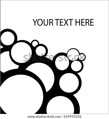 Abstract circles  vector artwork with your text here concept