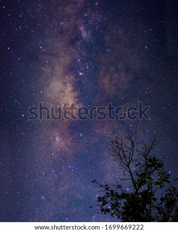 Milkyway Galaxy clear view of galactic center