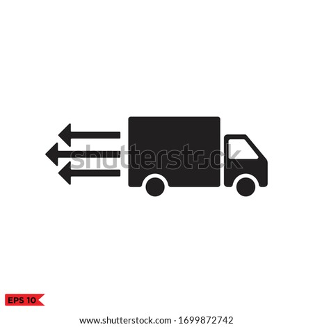 truck fast icon vector design illustration 