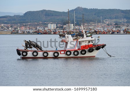 commercial fishing boat at sea