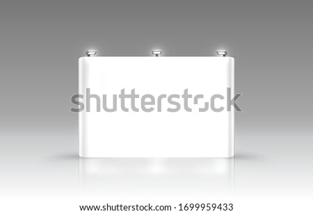 Scene show Podium for presentations on the gray background. Vector illustration Royalty-Free Stock Photo #1699959433