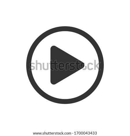 Play Icon for Graphic Design Projects Royalty-Free Stock Photo #1700043433
