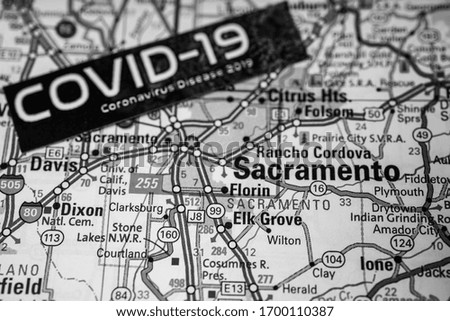 Sacramento Coronavirus Covid-19 Quarantine background