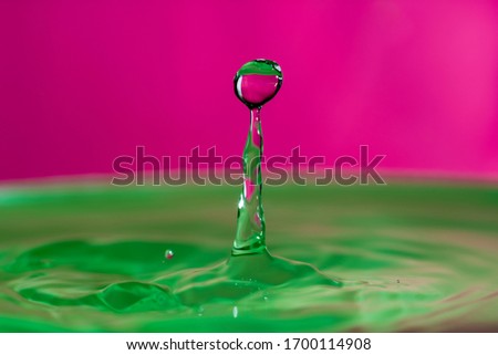 Close up drop of water