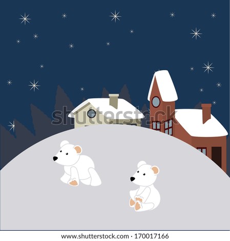 christmas design over starry  background vector illustration