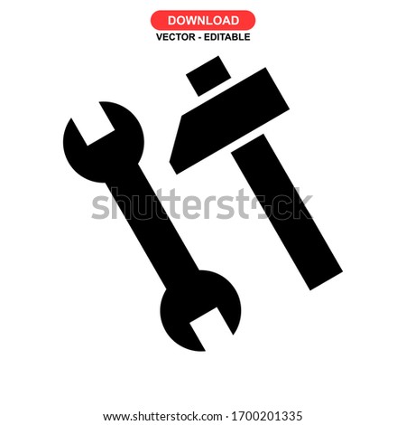 repair icon or logo isolated sign symbol vector illustration - high quality black style vector icons
