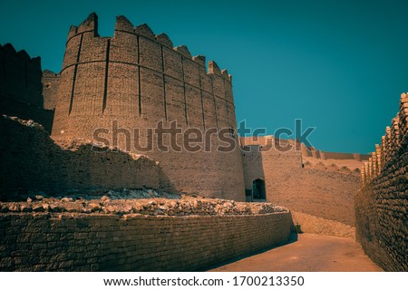 beautiful view of fort who locate in sindh