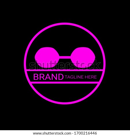 Eyeglasses icon vector illustration logo template
