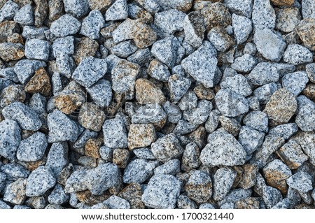 A closeup shot of gravel for construction