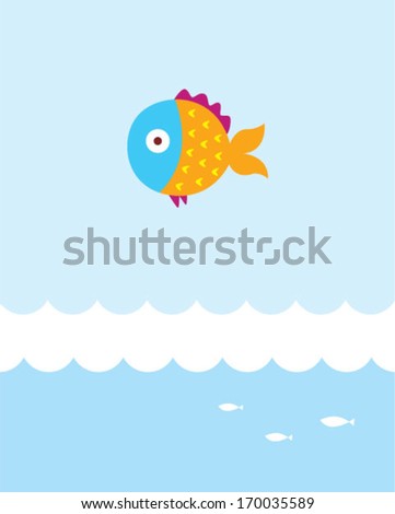 cute fish poster