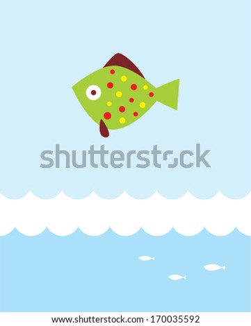 cute fish poster