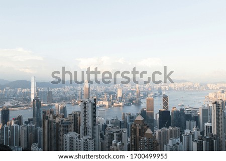 A stunning Hong Kong city view