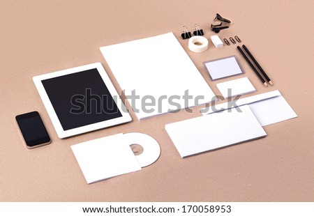 Photo. Template for branding identity. For graphic designers presentations and portfolios.