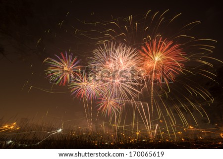 A large Fireworks Display event