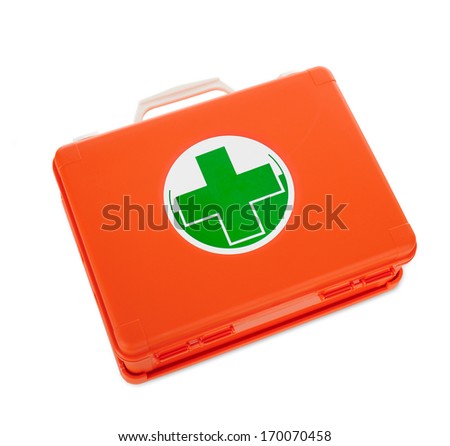 First Aid Kit isolated on white background