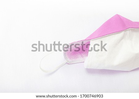 Purple clothes mask with extra socket 