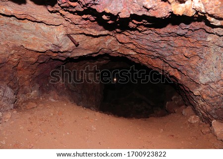 Amazing cave and rocks. Speleology pictures.