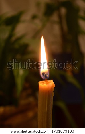 Burning candles at different times.