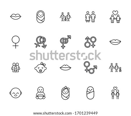 Icon set of romance. Editable vector pictograms isolated on a white background. Trendy outline symbols for mobile apps and website design. Premium pack of icons in trendy line style.