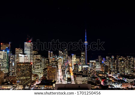 Night View of Downtown Toronto