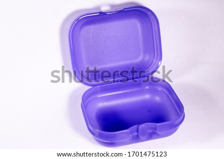 Plastic Purple Lunchbox, Sandwich Box