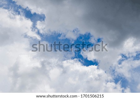 
white clouds on blue sky