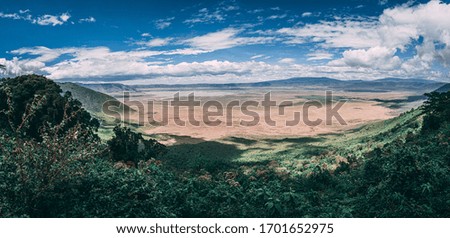 Ngorongoro Crater Panorama Picture from View Point