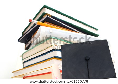 Closeup of celberating Successful degree student