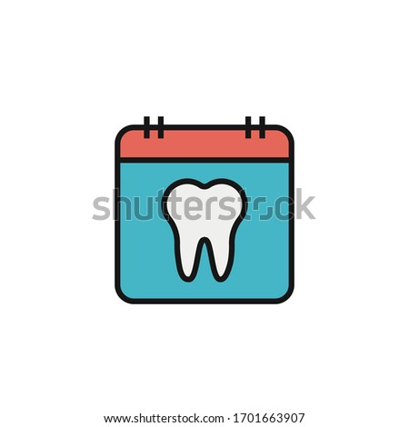 dentist appointment icon vector illustration filled outline style design. isolated on white background