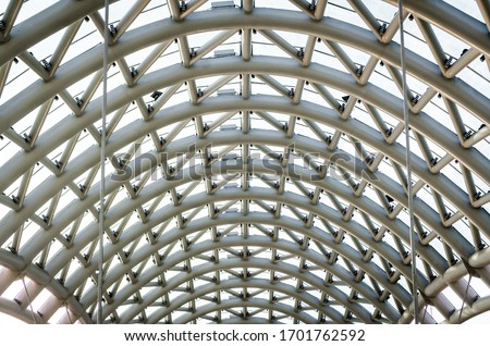 dome arch of a modern building architectural modern background pattern