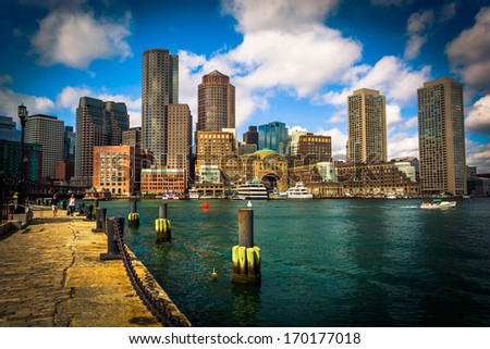 The Boston Skyline, seen from Fort Point.
