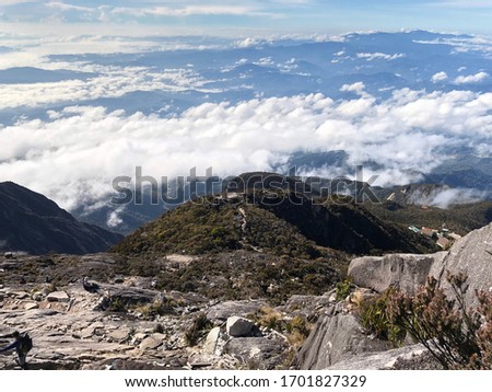 Climbing Mount Kinabalu, Sabah, Malaysia (highest mountain in Malaysia with height of 4,095 metres or 13,435 ft)