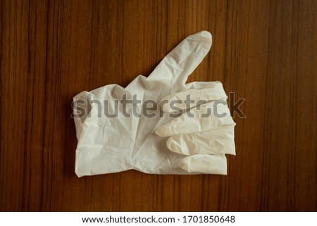 Like sign made by latex glove
