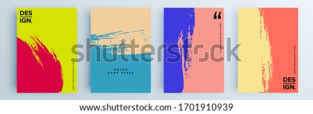 Modern abstract covers set, minimal covers design. Colorful geometric background, vector illustration. Royalty-Free Stock Photo #1701910939
