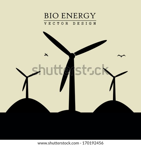 eco design over beige  background vector illustration 