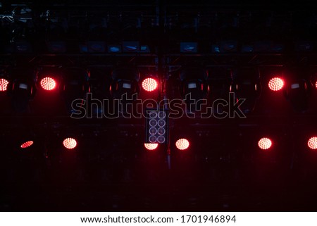 Texture background for design. Stage light at a concert show.