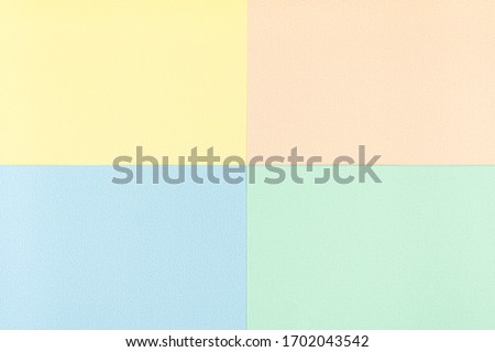 Soft pastel texture, rectangle space element for infographic.Template for presentation or background. 4 options, parts, steps or processes concept. View from top, Flat lay, Copyspace.