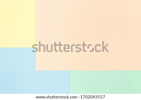 Pastel texture,rectangle space element for infographic. Template for presentation or background. 4 options, parts, steps or processes concepts with large orange area.View from top, Flat lay, Copyspace