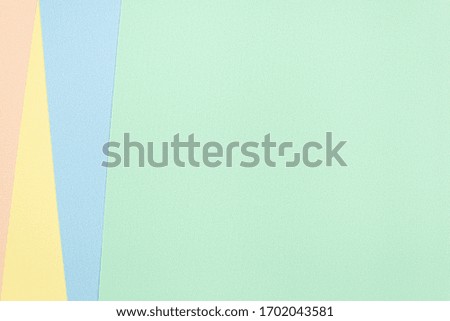Pastel texture, rectangle space element for infographic. Template for presentation or background. 4 options, parts, steps or processes concepts with large green area.View from top, Flat lay, Copyspace