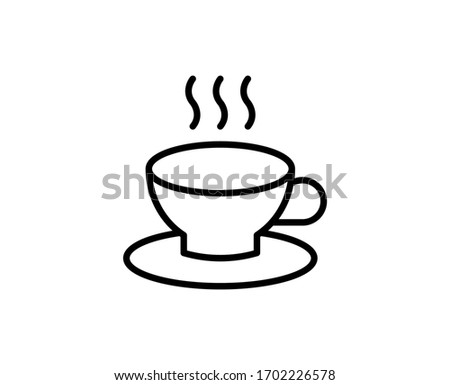 Cup flat icon. Thin line signs for design logo, visit card, etc. Single high-quality outline symbol for web design or mobile app. Cup outline pictogram.
