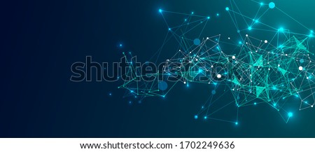 Abstract vector background, scientific direction. Royalty-Free Stock Photo #1702249636