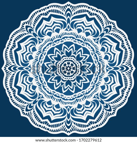 Decorative mandala flower ornament. pattern. vector. Tribal Ethnic Arabic, Indian, motif for fashion design, wallpaper, invitation