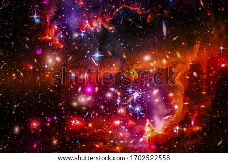 Beautiful universe. Galaxies and stars. The elements of this image furnished by NASA.
