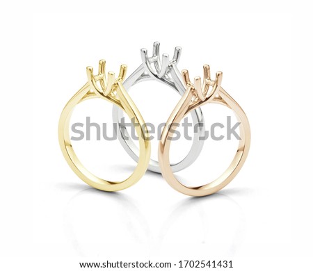 Empty Diamond Ring Mounts - Diamond Ring Settings Without Stones